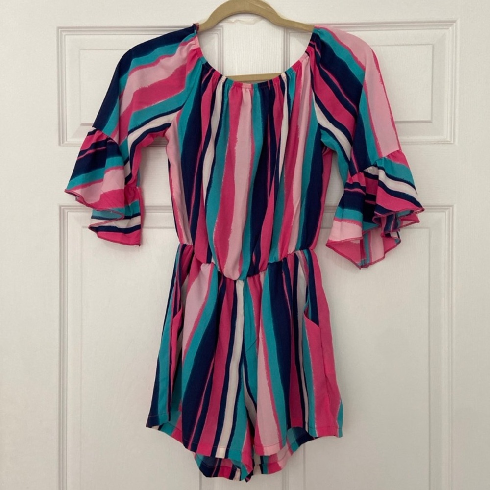Pink Lily Romper
